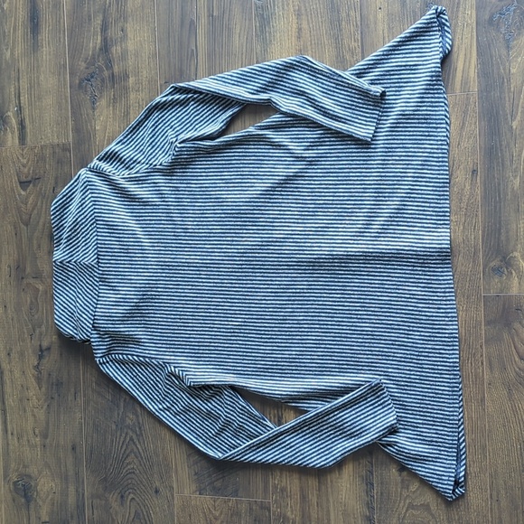 Jones New York Striped Cowl Neck Sweater - Picture 2 of 15